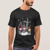 イエズスフェイスホープ愛雪だるまクリスマスクリスチャン Tシャツ (正面)