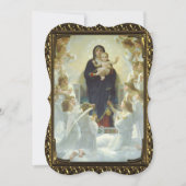 イエズスメアリーエンジェルズファインアートカファンシーットクリスマス シーズンカード (正面)