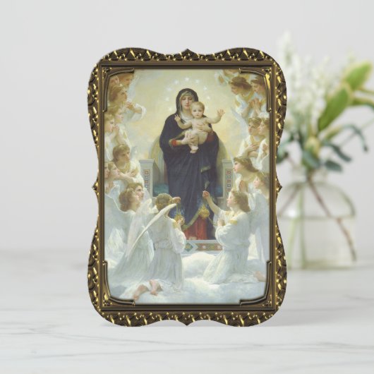 イエズスメアリーエンジェルズファインアートカファンシーットクリスマス シーズンカード (スタンド正面)