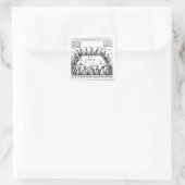 イエズス会と司祭のポートレート スクエアシール (バッグ)