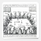 イエズス会と司祭のポートレート スクエアシール (正面)