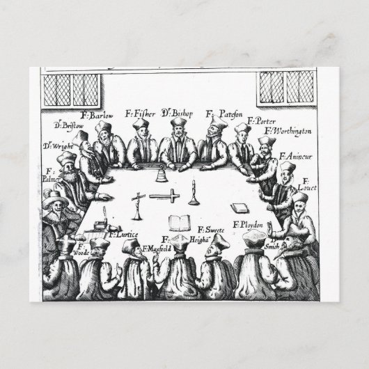 イエズス会と司祭のポートレート ポストカード (正面)