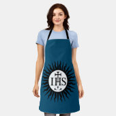 イエズス会のシンボル  キリストグラム エプロン (着用した状態)