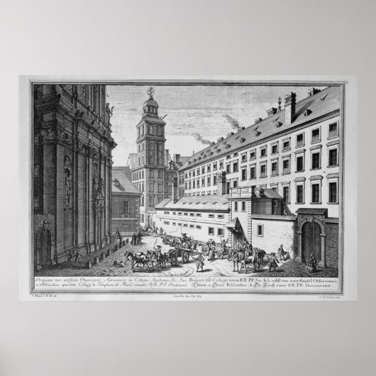 イエズス会の新しい天文台の眺め ポスター (正面)