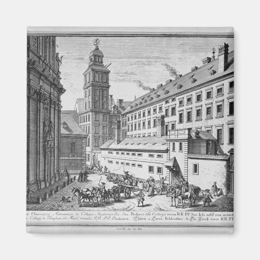 イエズス会の新しい天文台の眺め マグネット (正面)