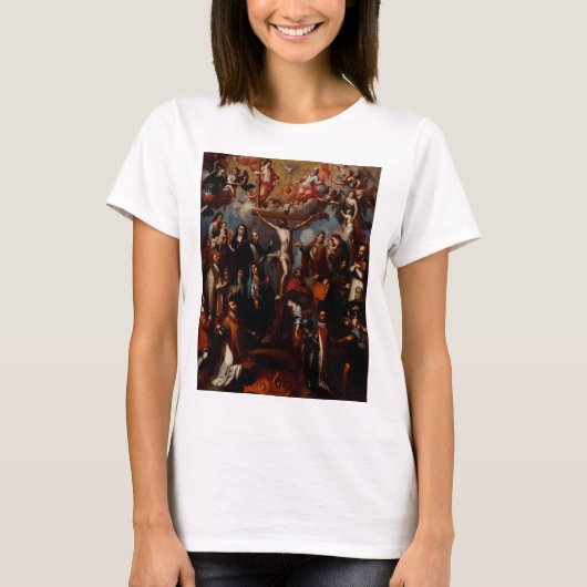 イエズス会の聖人との十字架刑の寓話 Tシャツ (正面)