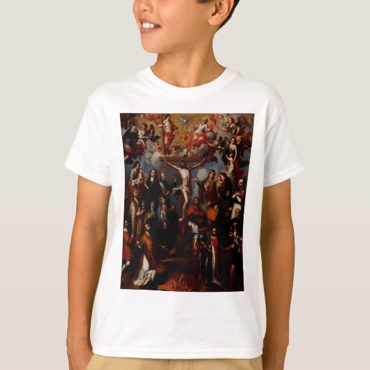 イエズス会の聖人との十字架刑の寓話 Tシャツ (正面)
