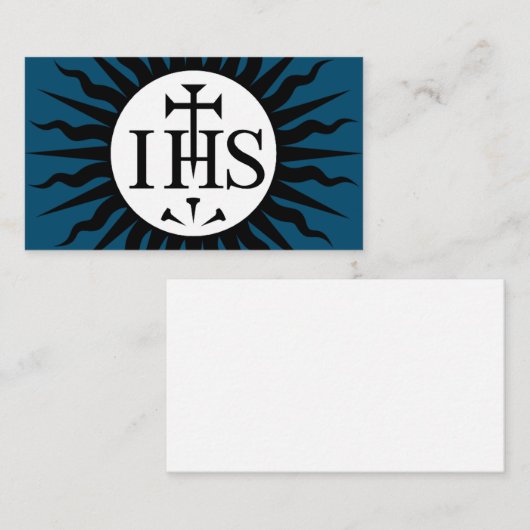 イエズス会の象徴 エンクロージャーカード (正面/裏面)