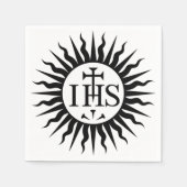 イエズス会の象徴 スタンダードカクテルナプキン (正面)