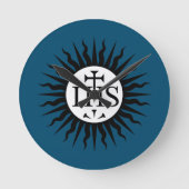 イエズス会の象徴 ラウンド壁時計 (正面)