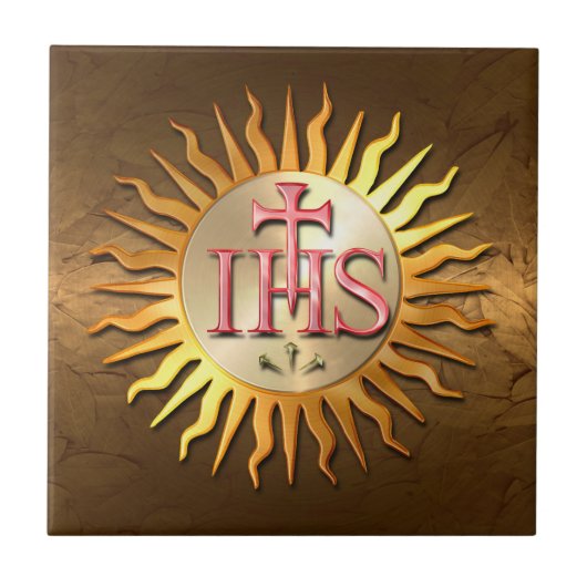 イエズス会士のシール タイル (正面)