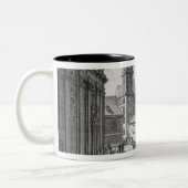 イエズス会士の新しい観測所の眺め ツートーンマグカップ (左)