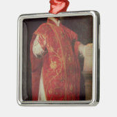 イエズス会士のLoyolaの創設者のSt Ignatius メタルオーナメント (左)