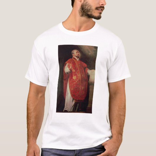 イエズス会士のLoyolaの創設者のSt Ignatius Tシャツ (正面)