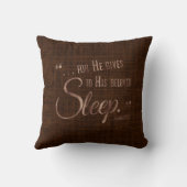 イエズス信仰の残り引用文両面ブラウン クッション (裏面)