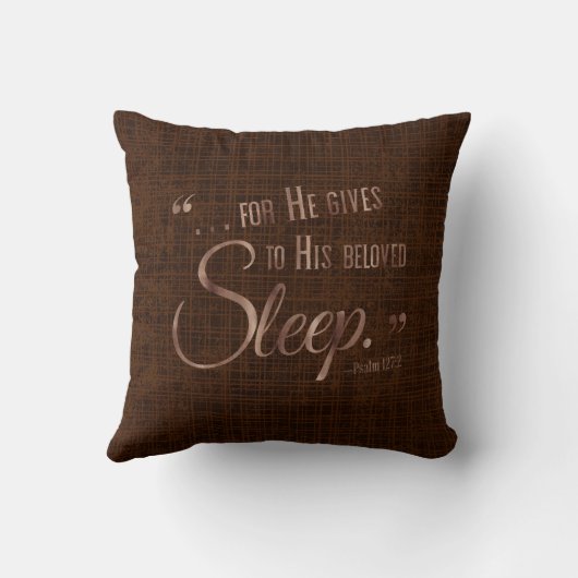 イエズス信仰の残り引用文両面ブラウン クッション (裏面)