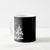 イエズス信仰ホープラブ雪だるまおもしろいクリスマス コーヒーマグカップ (正面左)