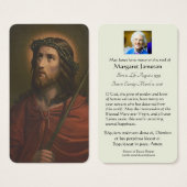 イエズス宗教葬儀祈りの言葉メモリアルカード (正面&裏面)