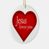 イエズス愛あなたハート肯定オーナメント セラミックオーナメント (右)