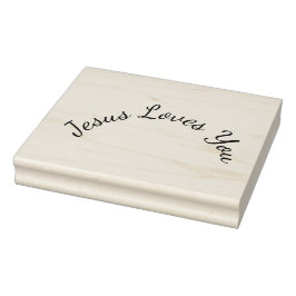 イエズス愛のラウンドデザインクラフトスタンプ ラバースタンプ