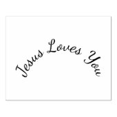 イエズス愛のラウンドデザインクラフトスタンプ ラバースタンプ (インプリント)