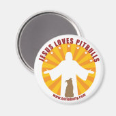 イエズス愛ピットブル磁石 マグネット (正面/裏面)