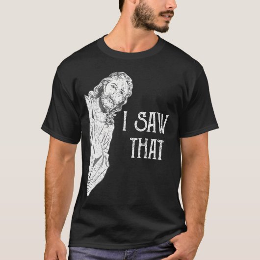 イエズス手書きクロス誕生バプテスマ Tシャツ (正面)