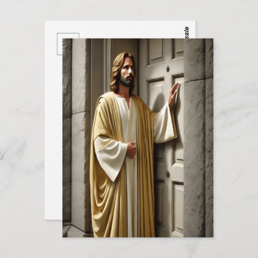 イエズス招待時アンティークドア ポストカード (正面/裏面)