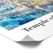 イエズス旅行の聖なるハートの神殿 ポスター (角)