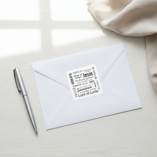 イエズス書の文字 スクエアシール