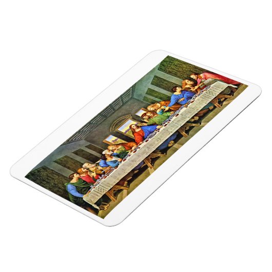 イエズス最後の晩餐フレキシブルフォトマグネット マグネット (左側)