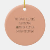 イエズス母と子どもカスタム文字宗教 セラミックオーナメント (裏面)