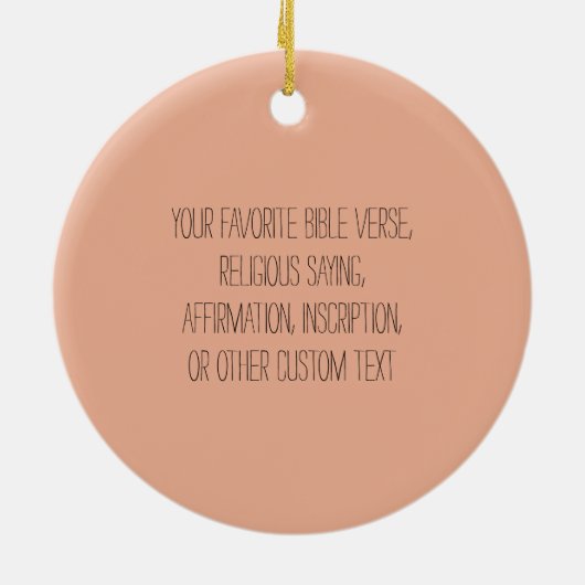 イエズス母と子どもカスタム文字宗教 セラミックオーナメント (裏面)