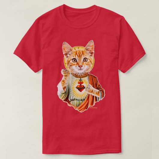 イエズス猫 Tシャツ (デザイン正面)