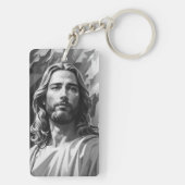 イエズス白黒キーチェーン キーホルダー (裏面)