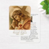 イエズス聖ハートカトリック葬儀聖カード (デスク)