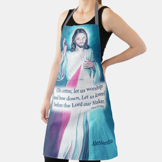 イエズス聖輝くハートパーソナライズされたエプロン エプロン (インサイチュ)