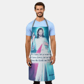 イエズス聖輝くハートパーソナライズされたエプロン エプロン (着用した状態)