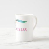 イエズス花リボン ボーンチャイナマグカップ (正面右)
