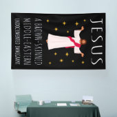 イエズス茶色の肌のドキュメント化されていない移民I 横断幕 (トレードショー)