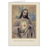 イエズス葬儀悔やみや弔慰ホリーカードサンキュービター (正面)