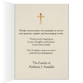 イエズス葬儀悔やみや弔慰ホリーカードサンキュービター (内側 (右))