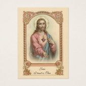 イエズス葬儀記念祈りの言葉ホリーカード (正面)