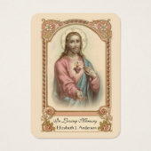 イエズス葬送記念祈りの言葉ホリーカード (正面)