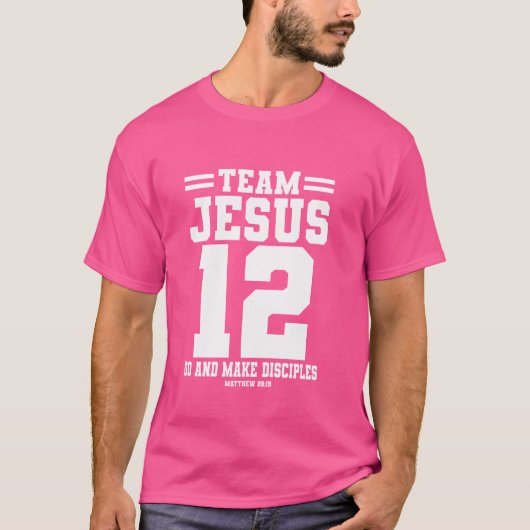 イエズス野球チームJesus Christian Matthew 2819 V Tシャツ (正面)