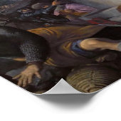 イエズス・イースターのバロック様式のカトリック美術の復活 ポスター (角)