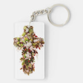 イエズス・イースター日曜日の開花十字架 キーホルダー (裏面)