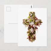 イエズス・イースター日曜日の開花十字架 ポストカード (正面/裏面)