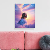 イエズス・オン・スカイの芸術 | God Stretted Canvas Print キャンバスプリント (インサイチュ (リビング))