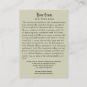 イエズス・ク運ロス・祈りの言葉・宗教上の聖書 名刺 (裏面)